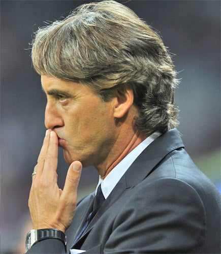 Mancini was asked if this had been the hardest week of his managerial career