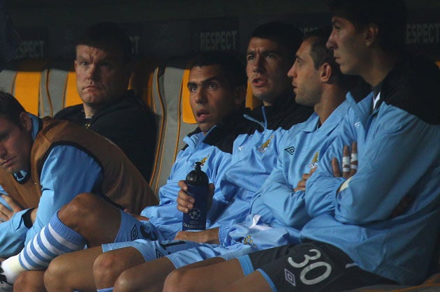 Tevez looks unlikely to ever play for City again
