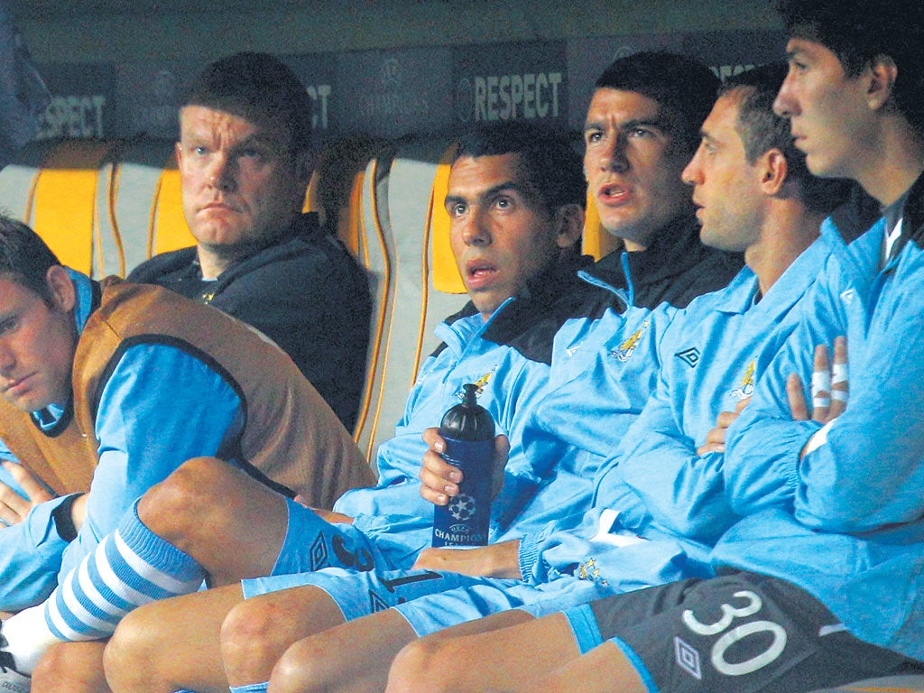Carlos Tevez's act of insubordination from the City bench in Munich was as bad as it gets in football