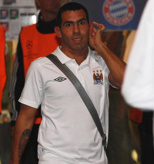 Tevez has not played for City since the incident