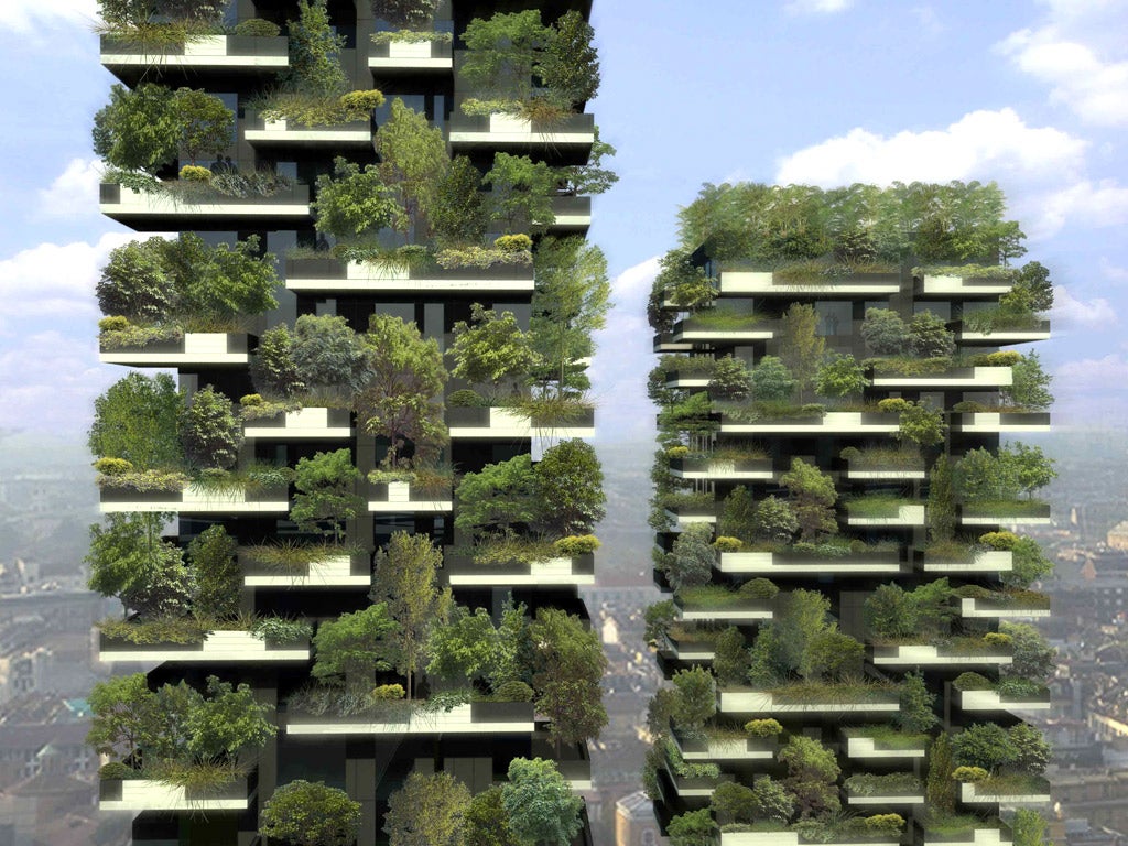 The architect Stefano Boeri has suggested filling Chinese cities with ‘vertical forests’ to deal with air pollution (Stefano Boeri)