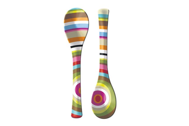 1. French Bull<br/>Bring your salad to life with these psychedelic servers. Shatterproof and dishwasher safe, they are available in a multi-coloured ring pattern or paisley design.<br/>£8, nellypepper.co.uk