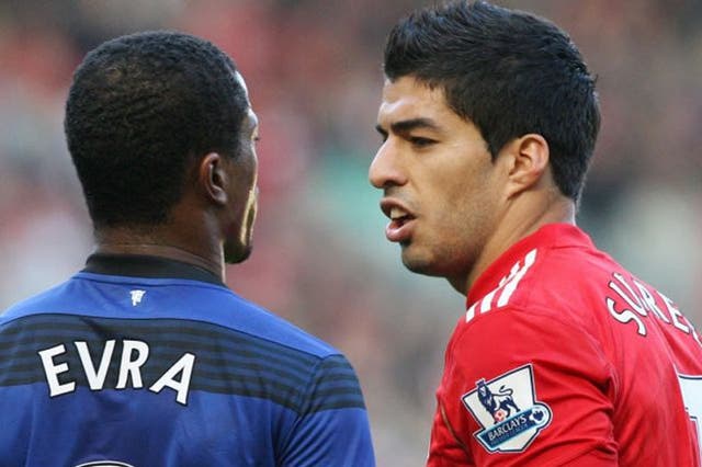 Luis Suarez was banned by the FA after abusing Patrice Evra