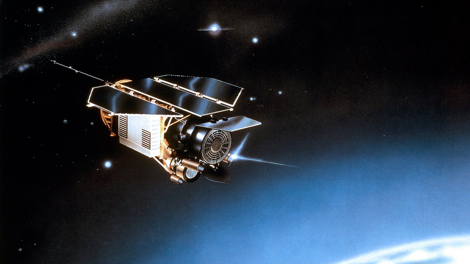 This undated artist rendering provided by EADS Astrium shows the satellite ROSAT.