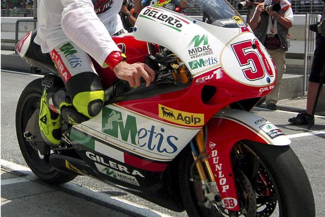 Italy's Marco Simoncelli, who lost his life yesterday