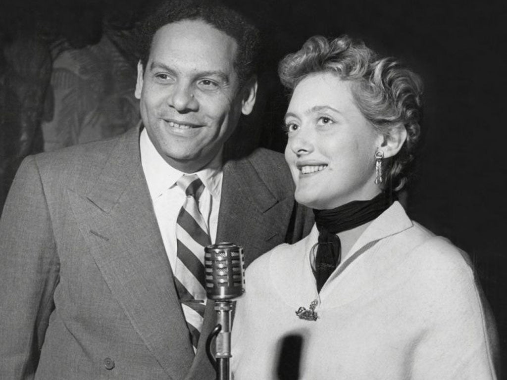 Ros with the singer Kyra Leroy in 1954