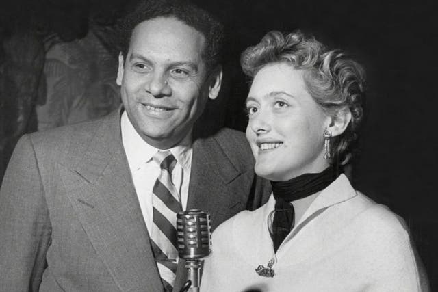 Ros with the singer Kyra Leroy in 1954 