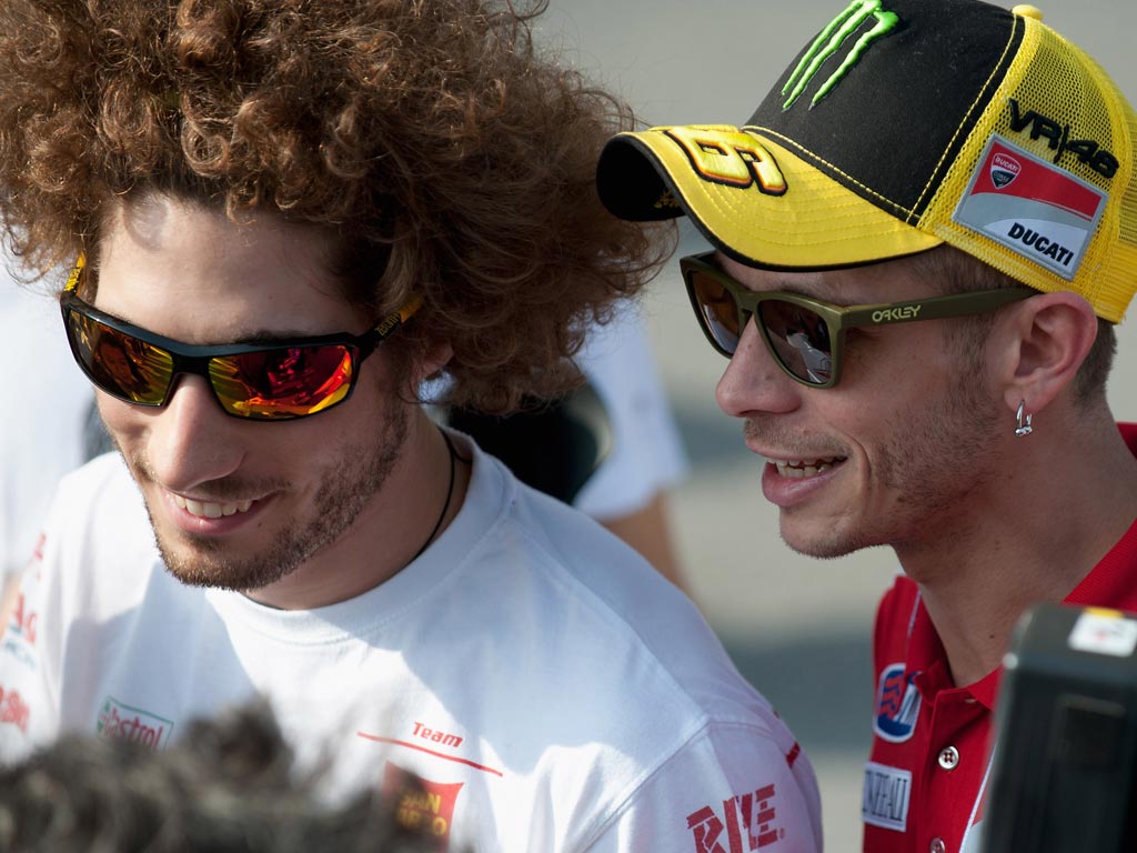Simoncelli and Rossi pictured together earlier this year