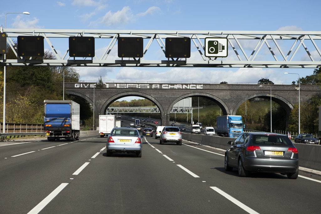 The M25 is 117 miles long, and has 12 lanes and 30 junctions