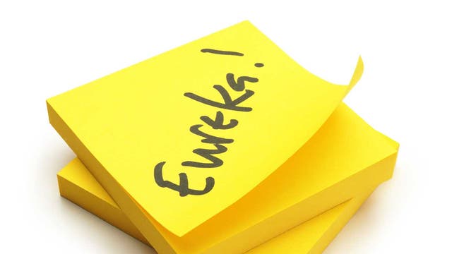 Arthur Fry, inventor of the Post-it note says: 'You can tell the innovators by their determination and stubbornness; we're all
addicted to the adrenaline rush you get with that moment of revelation.'