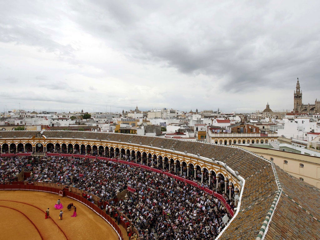 The bullring in Seville