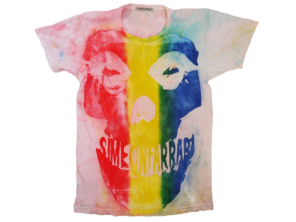 We Love: Pyrus & Simeon Farrar
To celebrate the show of his work in the basement gallery below its Soho store, Pyrus has launched a limited edition of screenprinted T-shirts by Farrar, continuing his 'Of Rainbows and Halos' theme. 10 Newburgh Street, W1F 7