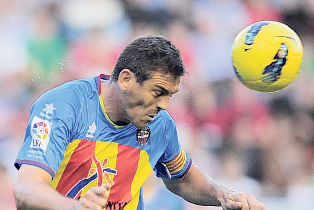 Levante captain Sergio Ballesteros was unable to keep his side top of La Liga  