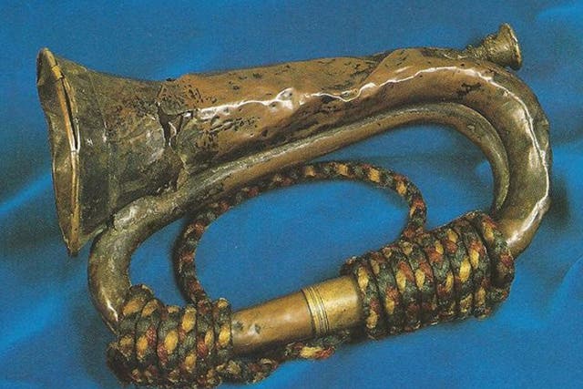 The bugle heard by British cavalrymen as they thundered into Russian gunfire 