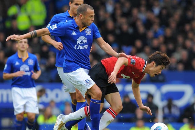 Park helped United defeat Everton 1-0 on Saturday