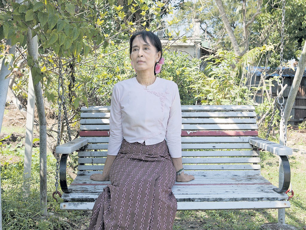 All by herself: separated from her children and dying husband Aung San Suu Kyi