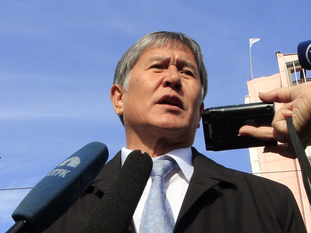 Atambayev is seen as pro-business