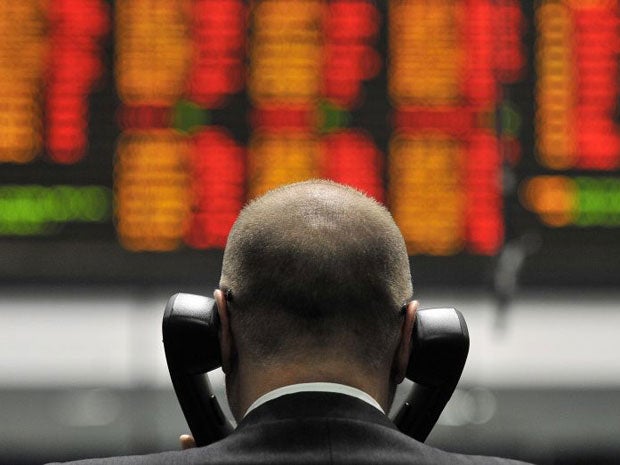 Panicking investors dumped shares in a global sell-off today