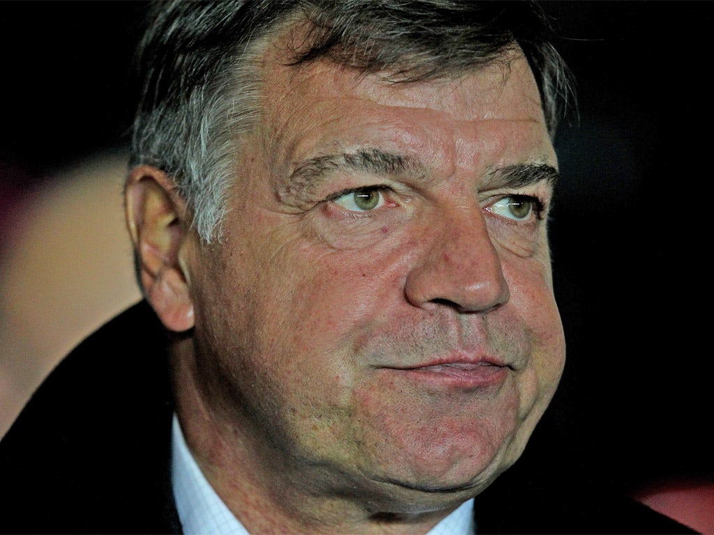 Sam Allardyce was unhappy at West Ham's goalless draw last night