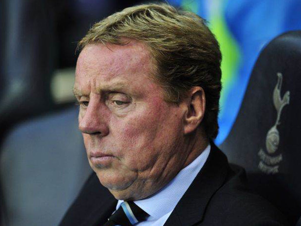 Spurs’ manager Harry Redknapp said he was fine and hopes to be back at work 'in a couple of days'
