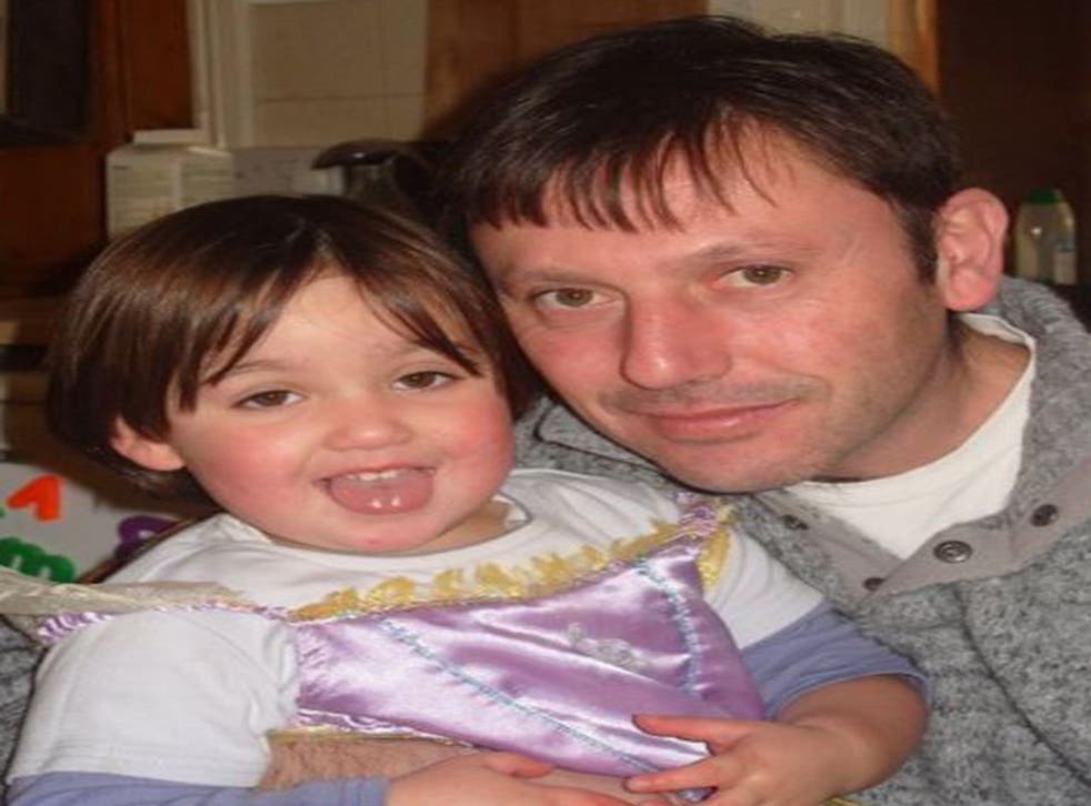 Paul Smith, 44, IT engineer from Shropshire with his daughter