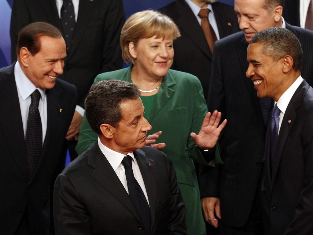 France's president Nicolas Sarkozy and US president Barack Obama were overheard at the G20 summit