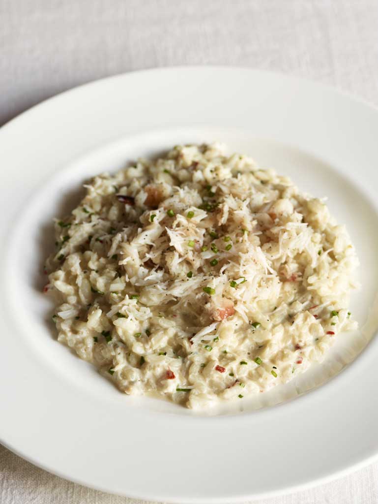 Risotto with crab and chilli