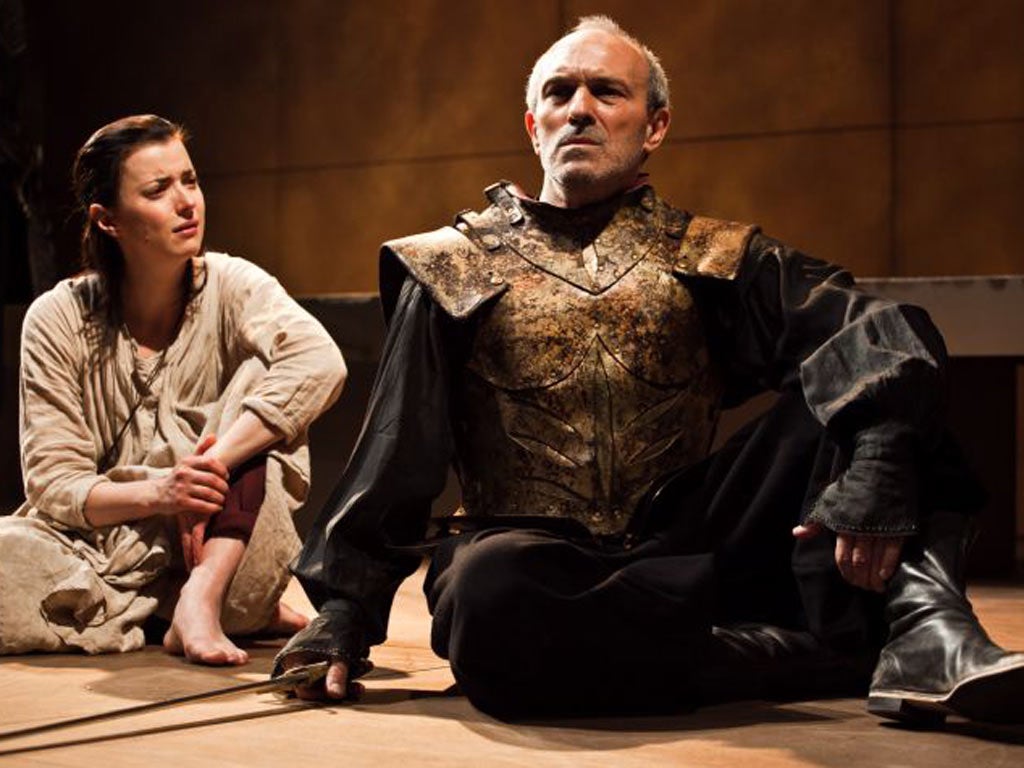 Laura Rees and Christopher Hunter in 'Iphigenia'
