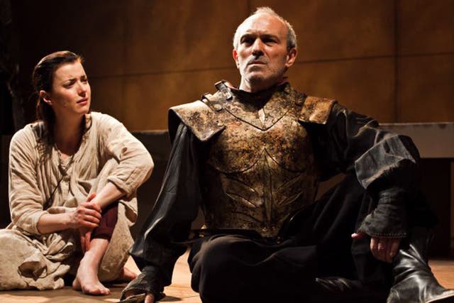 Laura Rees and Christopher Hunter in 'Iphigenia'