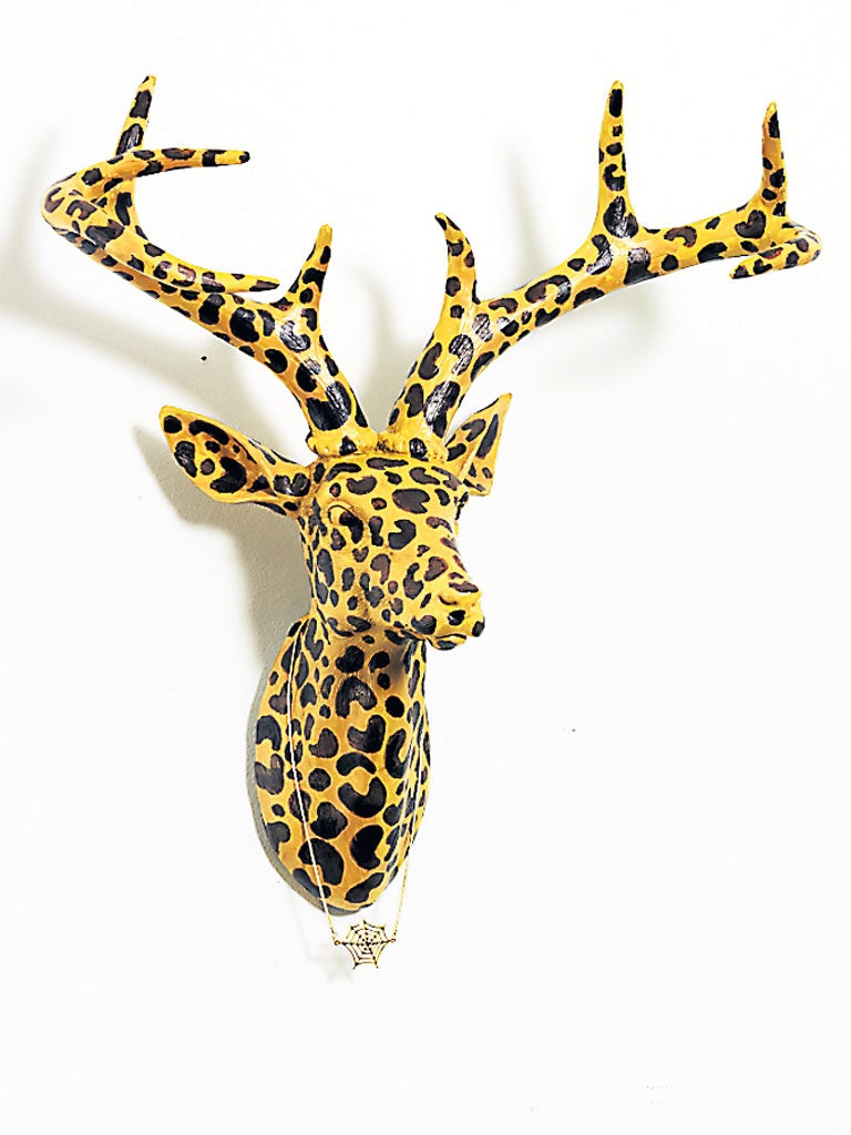 <b>Charlotte Olympia:</b> Shoe designer Charlotte Olympia, whose lines are based on old-fashioned glamour, says of her head: 'I chose leopard print as it's a constant in my life. It's my favourite colour.'