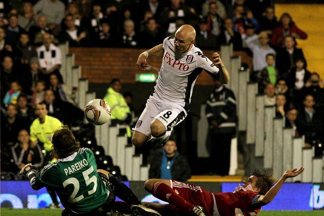 Andy Johnson produced two fine finishes for Fulham last night