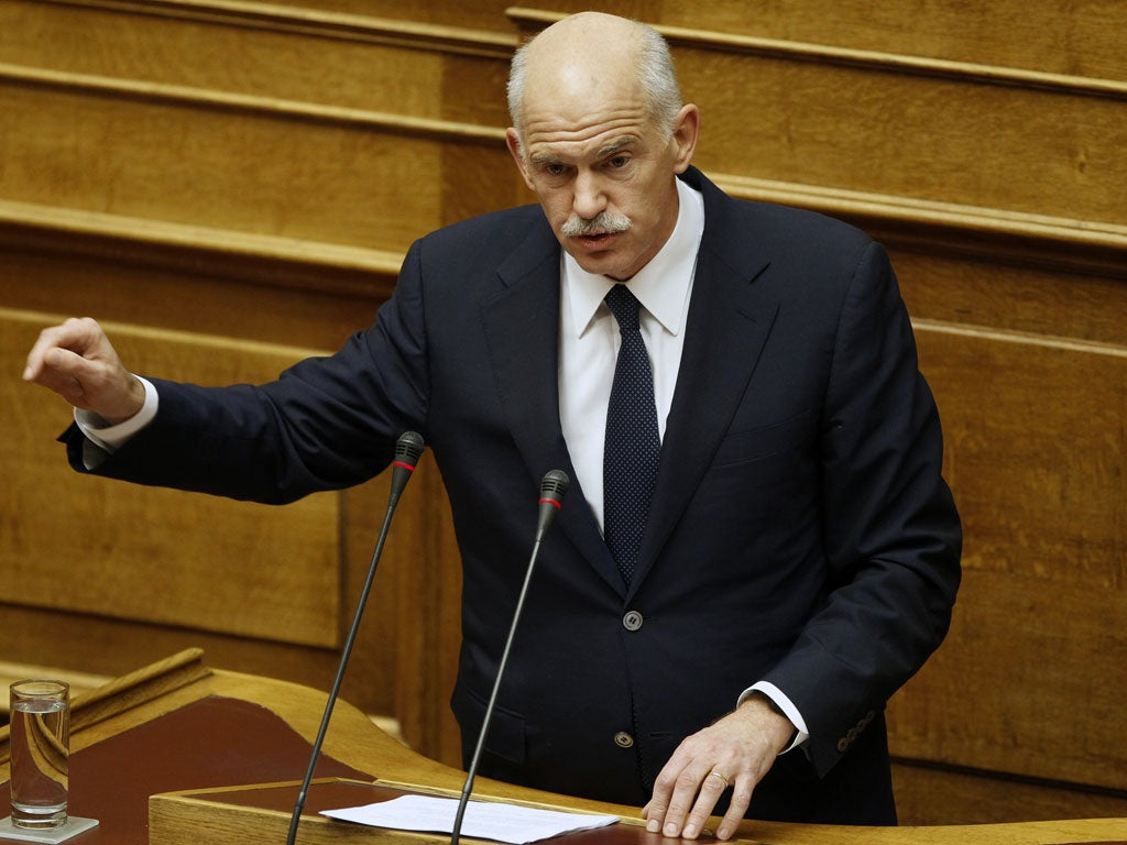 Greek Prime Minister George Papandreou is facing a crucial confidence vote in parliament today