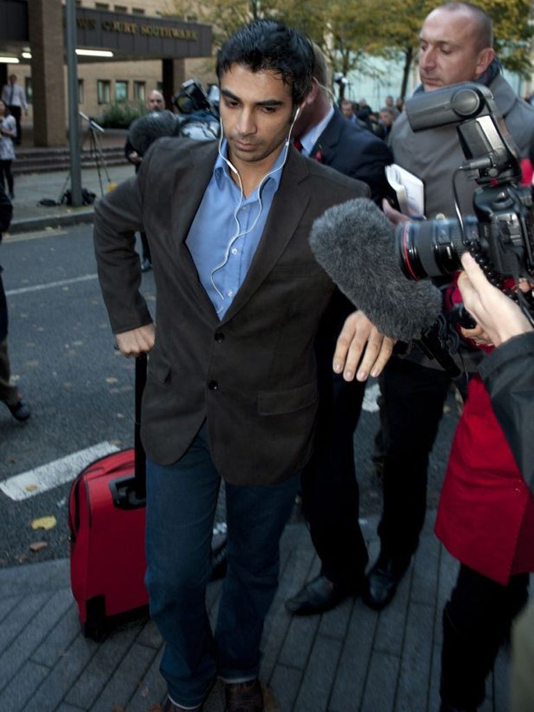Former Pakistan captain Salman Butt leaves Southwark Crown Court after being found guilty of spot-fixing this week
