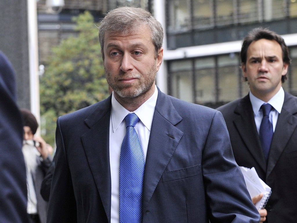 Abramovich (pictured) says he was told: 'Give us a large sum of money and we'll keep it for a rainy day'