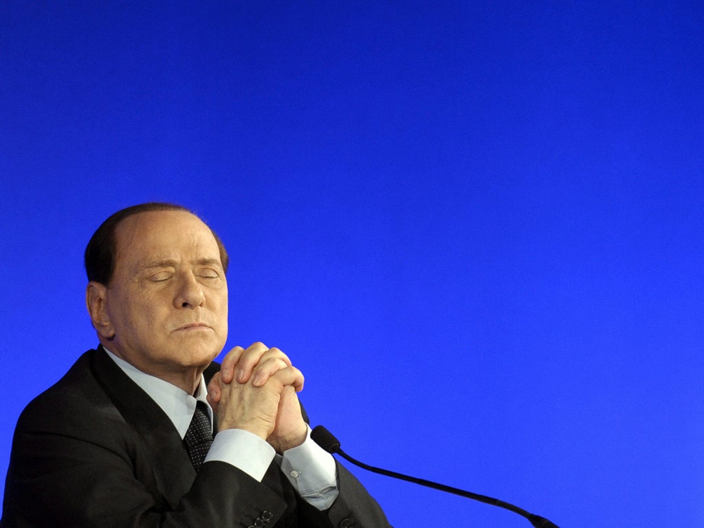 Italian PM Silvio Berlusconi at the G20 summit