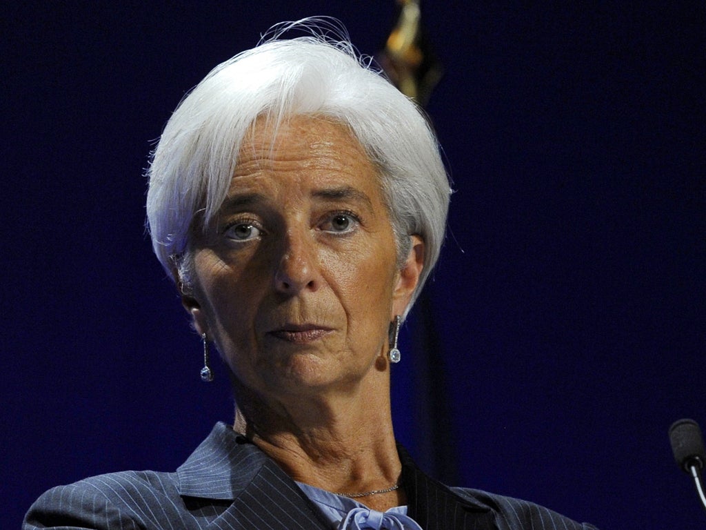 Christine Lagarde, head of the IMF