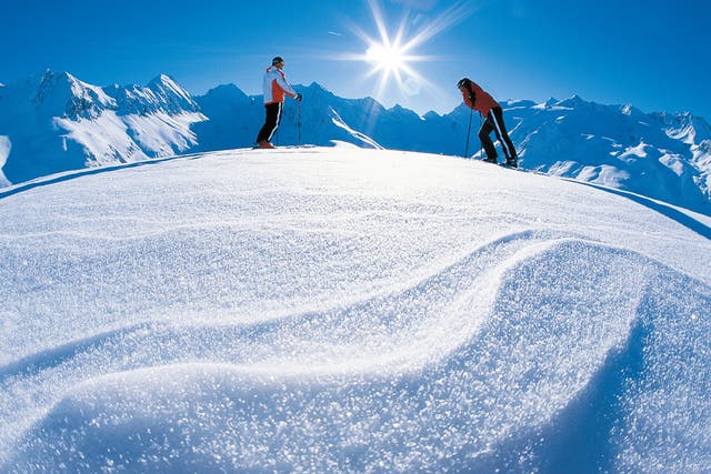 Fresh tracks: Obergurgl, in Austria, is the first non-glacier resort to open in Europe every winter