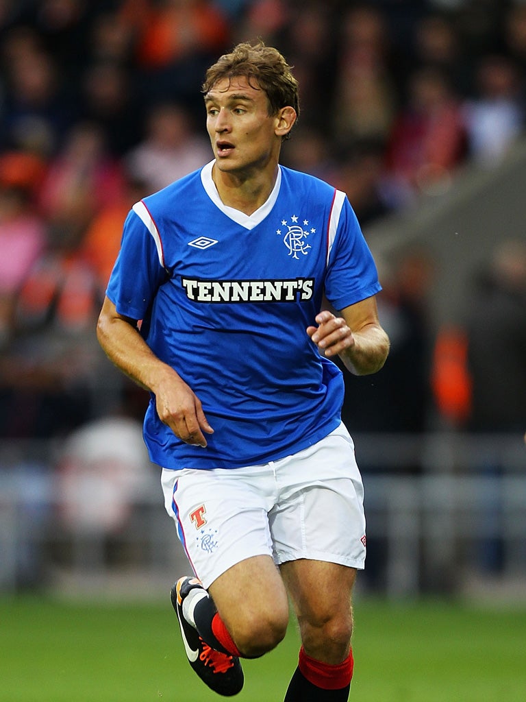 Jelavic was originally credited with a hat-trick, but Rangers' third was judged to be an own goal