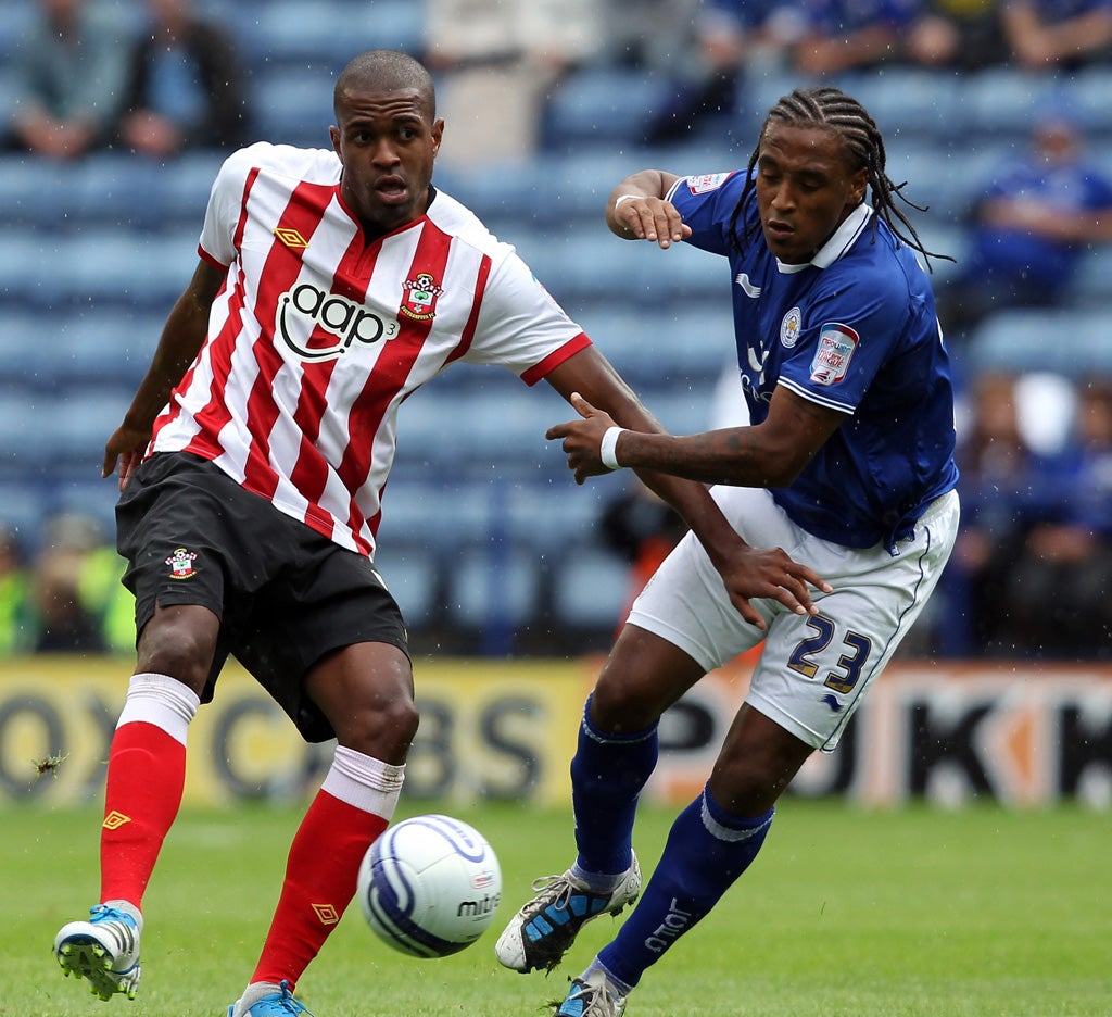 Super Saint: Guly do Prado, left, proves the prime mover in Southampton's victory