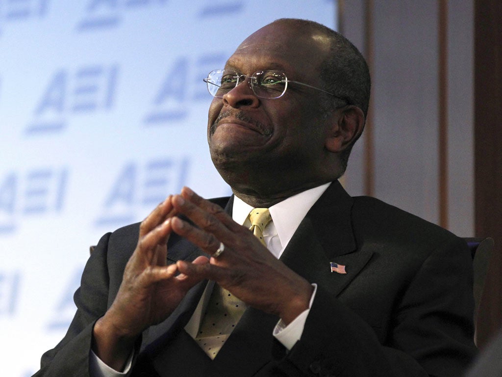Herman Cain has become more visibly angry towards interviewers