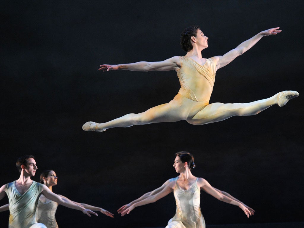 Jumping for joy: Sergei Polunin in 'Rhapsody'