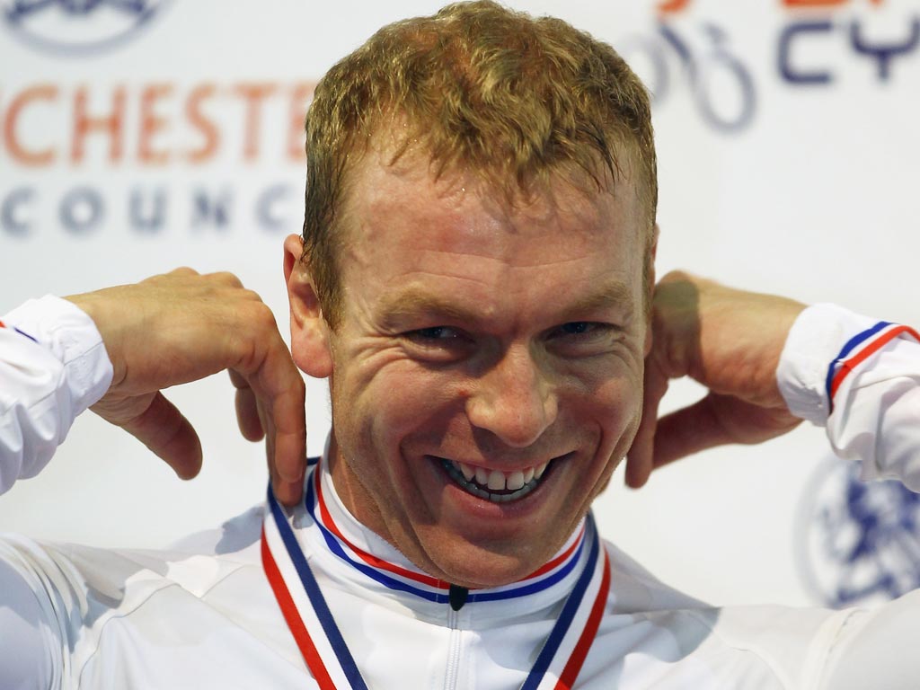 Hoy won his second medal of the track World Cup in Kazakhstan yesterday
