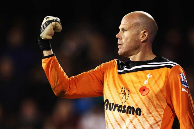 Brad Friedel faced 20 shots on target from Fulham