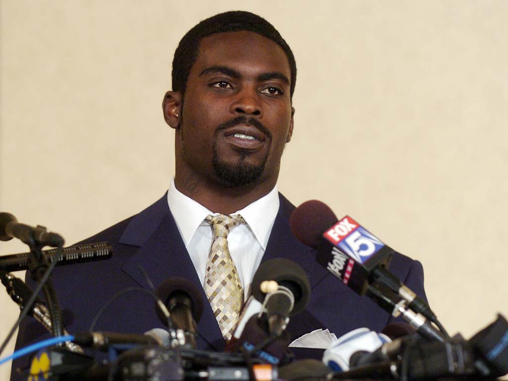 Michael Vick was jailed in 2007 after admitting cruelty to dogs – but Nike later took him back