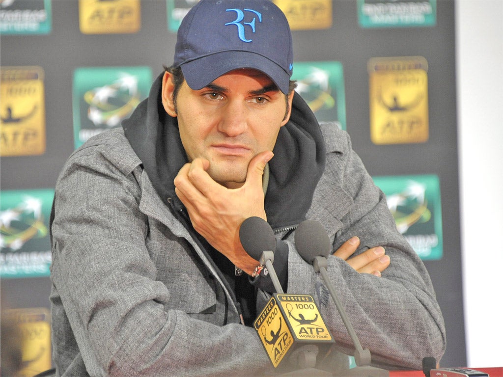 Roger Federer said the players' complaints could be answered by
a common-sense approach