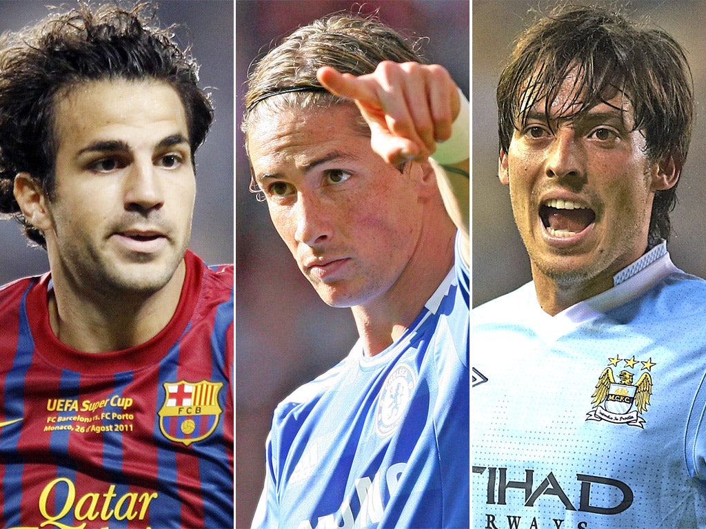 Cesc Fabregas, Fernando Torres and David Silva are just some of the talents that cannot force their way into Spain's first-choice XI