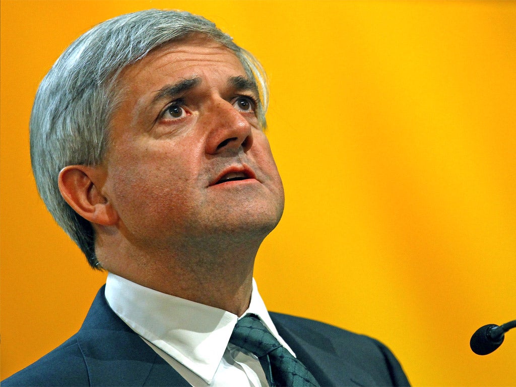 Chris Huhne broke the news of his affair to his wife during the half time interval of a World Cup match