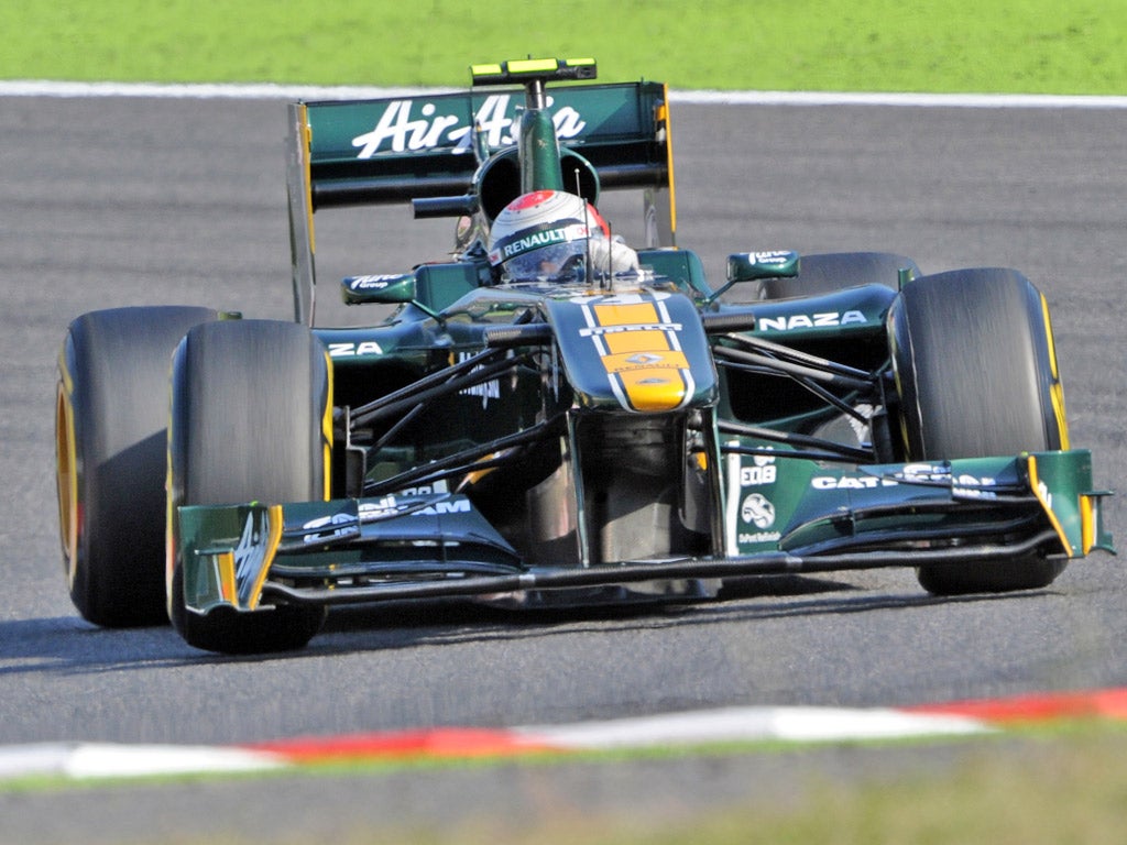 Jarno Trulli of Team Louts in action at the Japanese Grand Prix last month