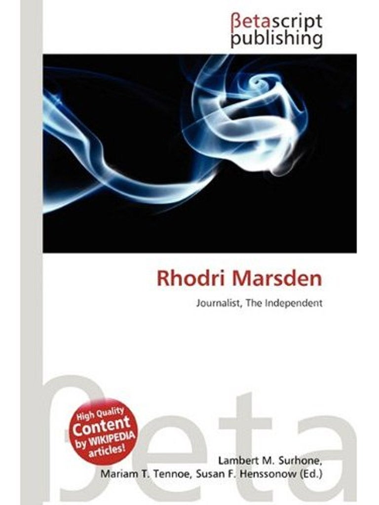 Dirty tricks: web deceits can include £30 books using info collated from Wikipedia articles