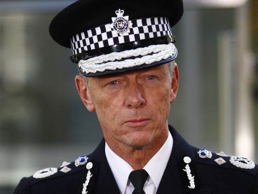 The commissioner of the Metropolitan Police Bernard Hogan-Howe